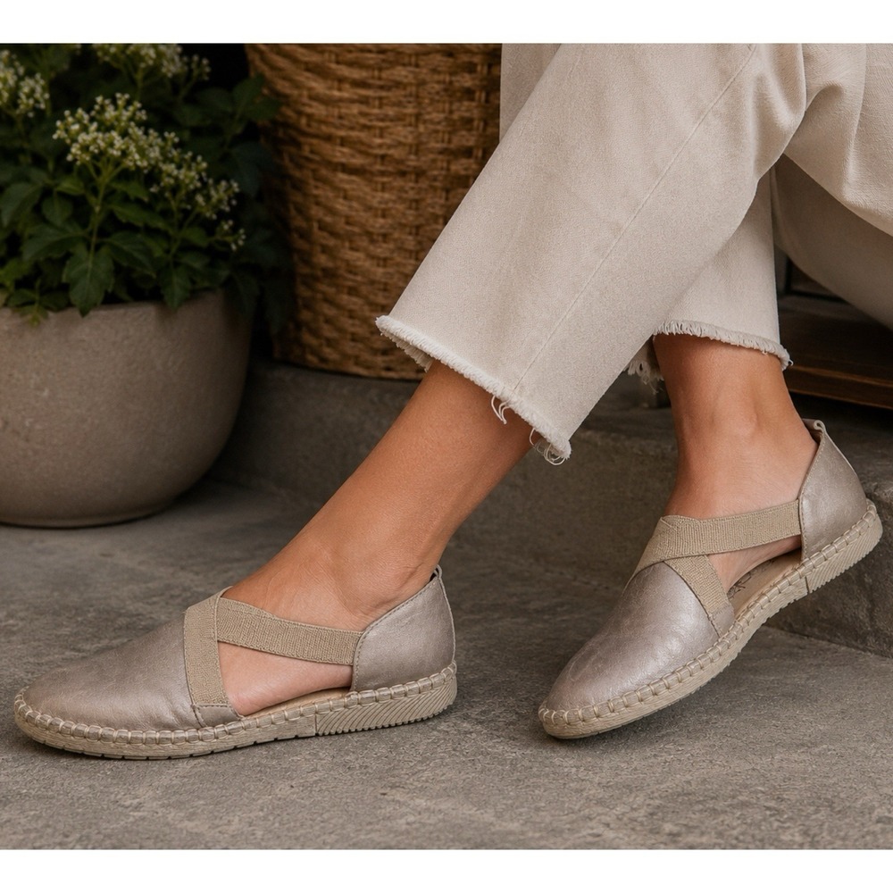 Josef Seibel Size 40 US 9 Sofie 29 Flat Sandal Nubuck Leather Comfort Espadrille